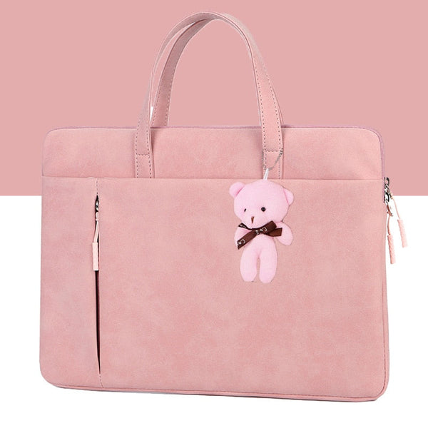 pink laptop bag cute