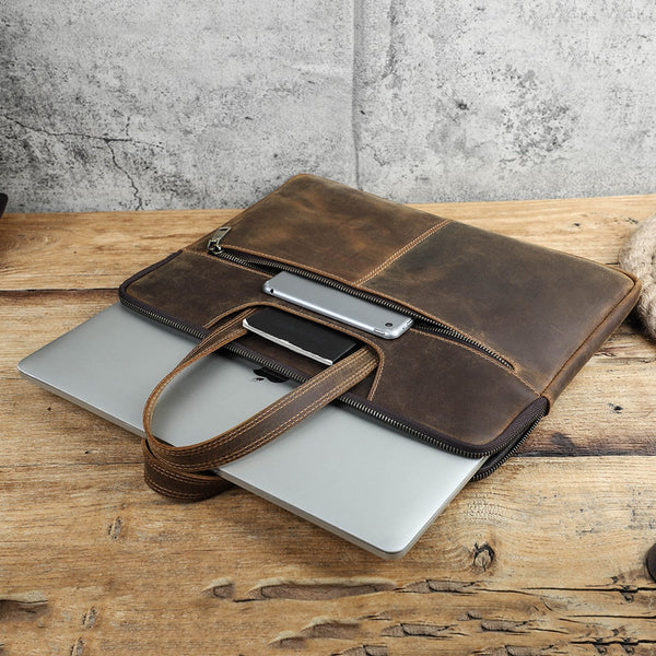 leather laptop bag with handle