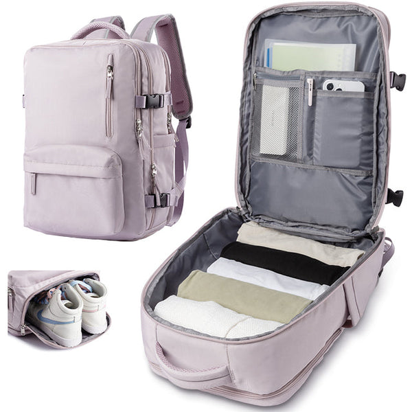 women's backpack laptop with shoes compartment
