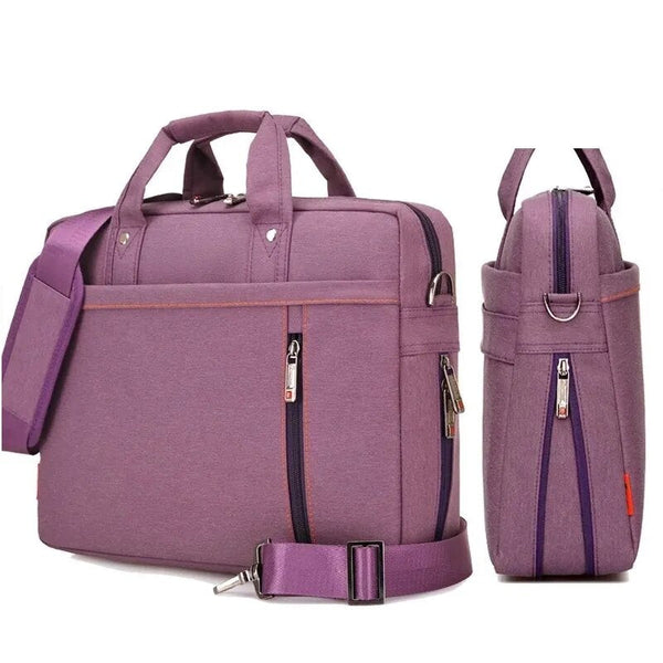 womens laptop messenger bag purple