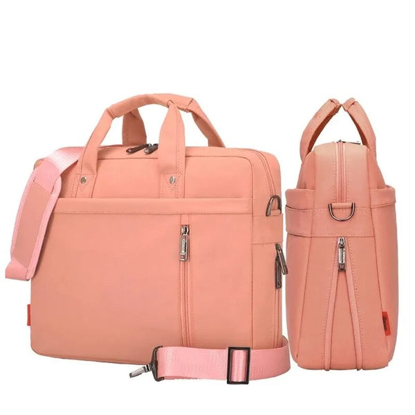 tote bag with laptop compartment with strap and handle